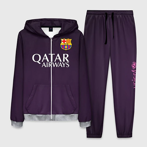 Мужской костюм Barcelona FC: Violet / 3D-Меланж – фото 1
