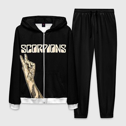 Мужской костюм Scorpions Rock / 3D-Белый – фото 1