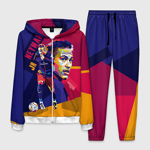 Мужской костюм Jr. Neymar / 3D-Белый – фото 1