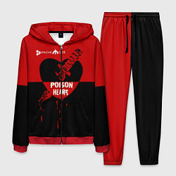Костюм мужской Poison heart, цвет: 3D-красный