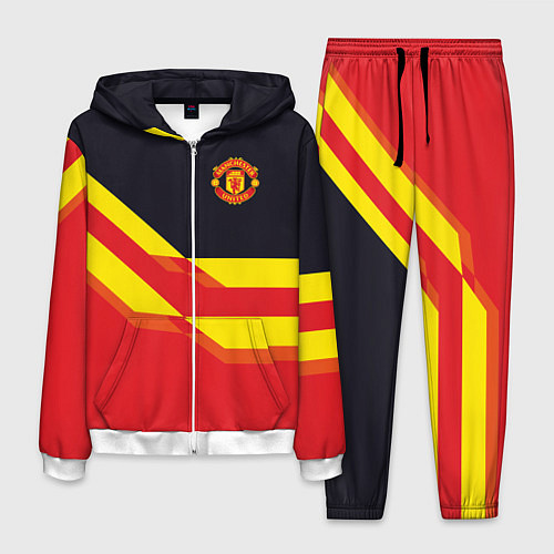 Мужской костюм Man United FC: Red style / 3D-Белый – фото 1