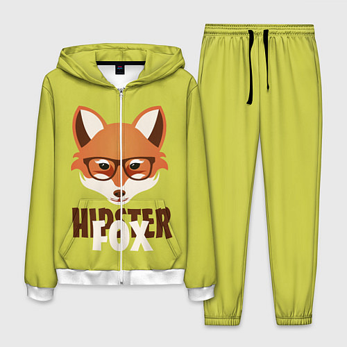 Мужской костюм Hipster Fox / 3D-Белый – фото 1