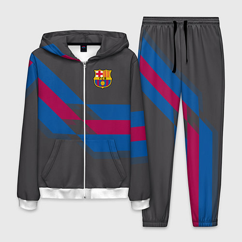 Мужской костюм Barcelona FC: Dark style / 3D-Белый – фото 1