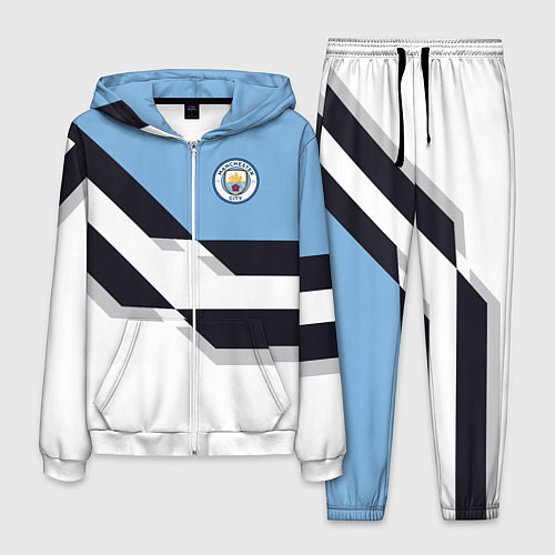 Мужской костюм Manchester City FC: White style / 3D-Белый – фото 1