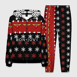 Костюм мужской Праздничный Bon Jovi, цвет: 3D-черный