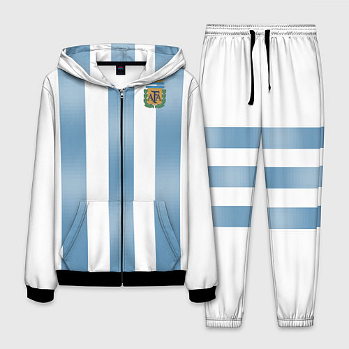 Мужской костюм Сборная Аргентины: ЧМ-2018 / 3D-Черный – фото 1