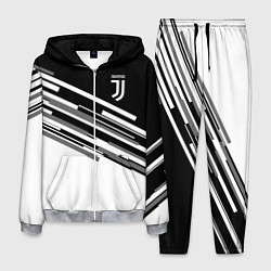 Костюм мужской FC Juventus: B&W Line цвета 3D-меланж — фото 1