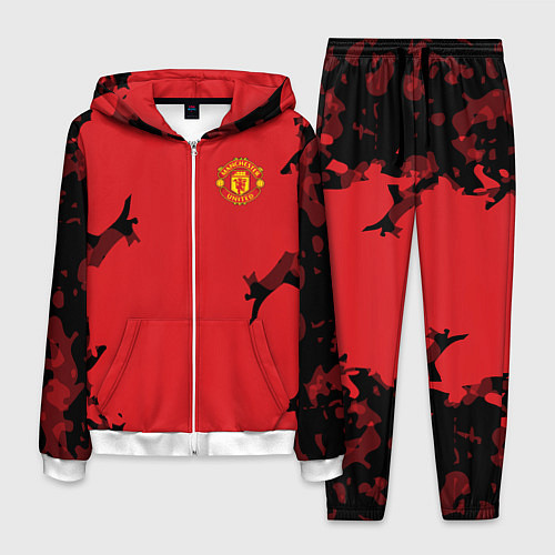 Мужской костюм FC Manchester United: Red Original / 3D-Белый – фото 1