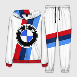 Костюм мужской BMW M: White Sport, цвет: 3D-красный