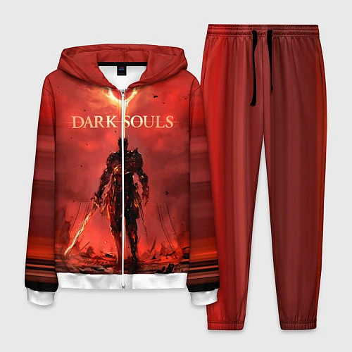 Мужской костюм Dark Souls: Red Sunrise / 3D-Белый – фото 1