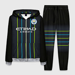 Костюм мужской FC Manchester City: Away 18/19, цвет: 3D-меланж