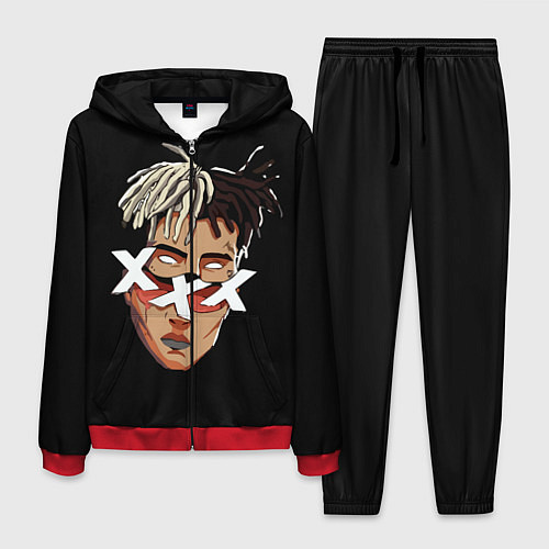 Мужской костюм XXXTentacion Head / 3D-Красный – фото 1