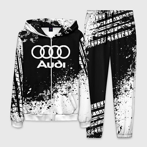 Мужской костюм Audi: Black Spray / 3D-Белый – фото 1