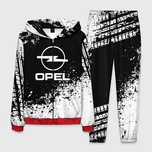 Мужской костюм Opel: Black Spray / 3D-Красный – фото 1