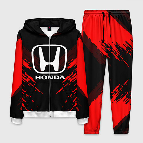 Мужской костюм Honda: Red Anger / 3D-Белый – фото 1