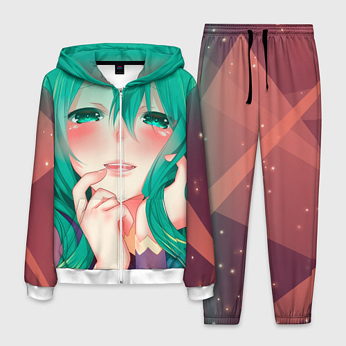 Мужской костюм Miku Ahegao / 3D-Белый – фото 1