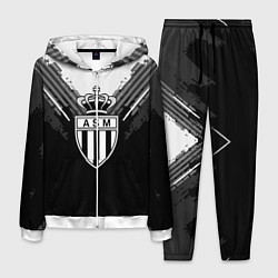 Костюм мужской FC Monaco: Black Style, цвет: 3D-белый