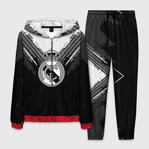 Мужской костюм FC Real Madrid: Black Style / 3D-Красный – фото 1