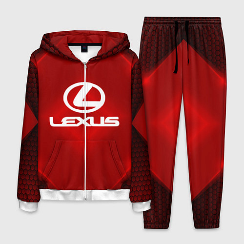 Мужской костюм Lexus: Red Light / 3D-Белый – фото 1