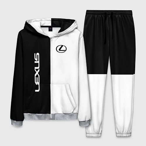 Мужской костюм Lexus: Black & White / 3D-Меланж – фото 1