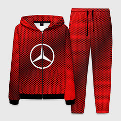 Костюм мужской Mercedes: Red Carbon, цвет: 3D-черный