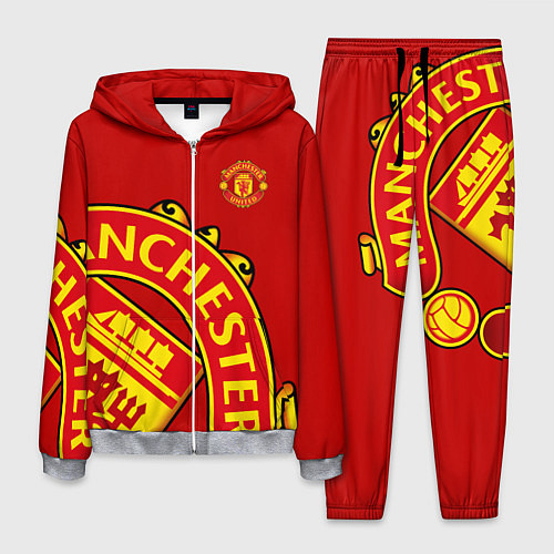 Мужской костюм FC Man United: Red Exclusive / 3D-Меланж – фото 1