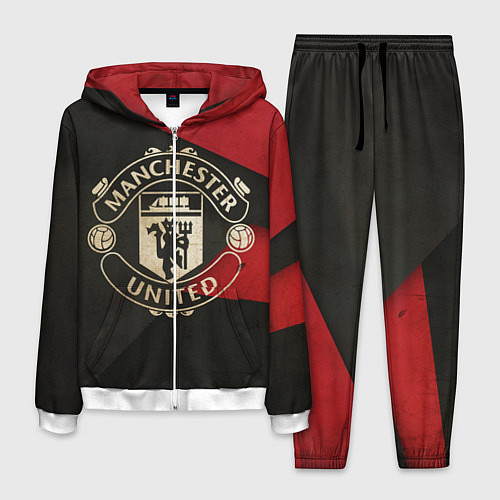 Мужской костюм FC Man United: Old Style / 3D-Белый – фото 1