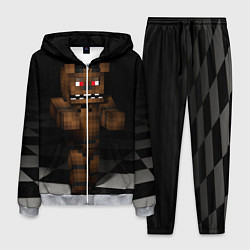 Костюм мужской Minecraft: Freddy FNAF, цвет: 3D-меланж