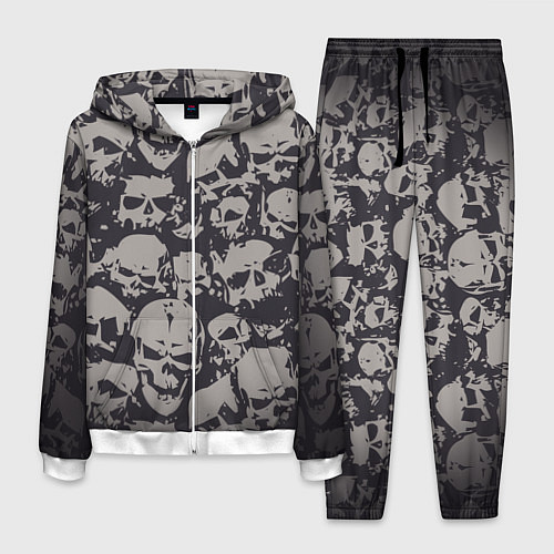 Мужской костюм Демонические черепа / 3D-Белый – фото 1