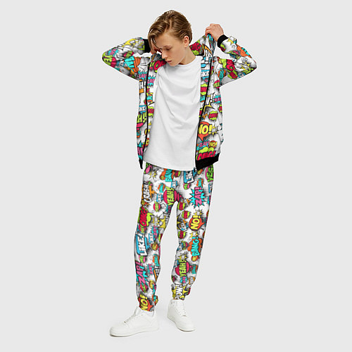 Мужской костюм Pop art Fashion / 3D-Черный – фото 3