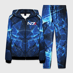 Костюм мужской Mass Effect: Blue Armor N7, цвет: 3D-черный