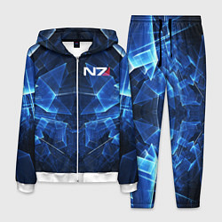 Костюм мужской Mass Effect: Blue Armor N7, цвет: 3D-белый