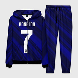 Костюм мужской Ronaldo 7: Blue Sport, цвет: 3D-черный