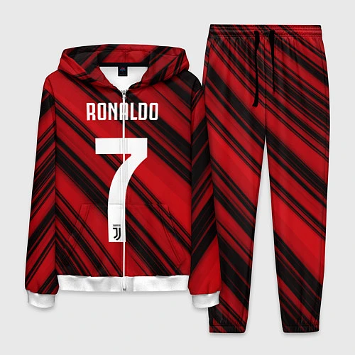 Мужской костюм Ronaldo 7: Red Sport / 3D-Белый – фото 1