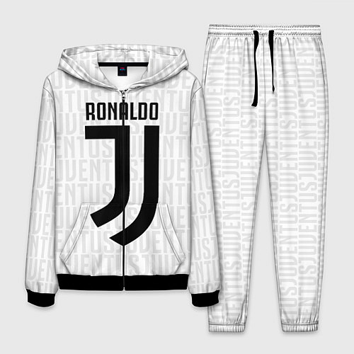 Мужской костюм Ronaldo 7: White Sport / 3D-Черный – фото 1