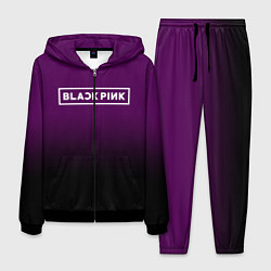 Мужской костюм Black Pink: Violet Gradient