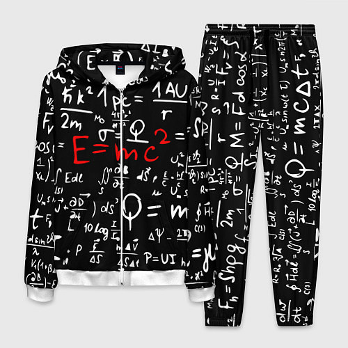 Мужской костюм E=mc2: Black Style / 3D-Белый – фото 1