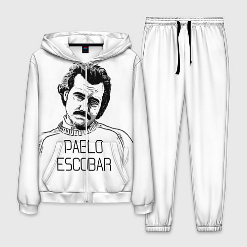 Мужской костюм Pablo Escobar / 3D-Белый – фото 1