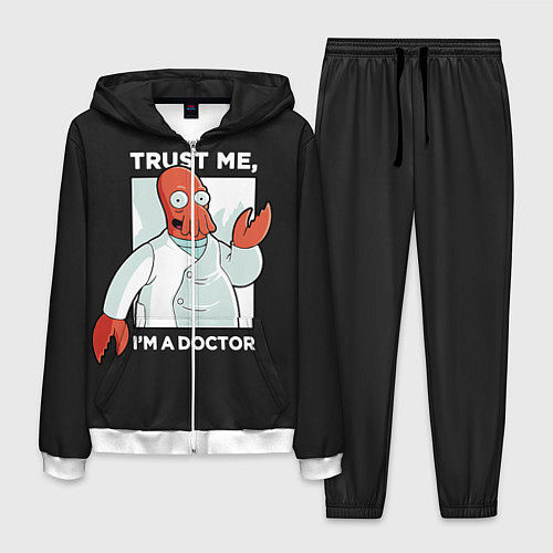 Мужской костюм Zoidberg: Trust Me / 3D-Белый – фото 1