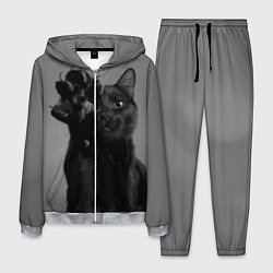 Костюм мужской Черный котик, цвет: 3D-меланж