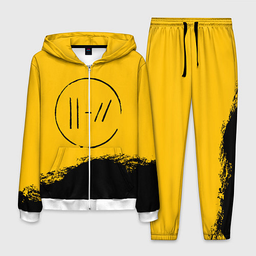 Мужской костюм 21 Pilots: Yellow Logo / 3D-Белый – фото 1