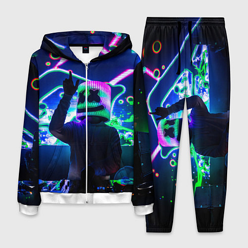 Мужской костюм Marshmello: Neon DJ / 3D-Белый – фото 1
