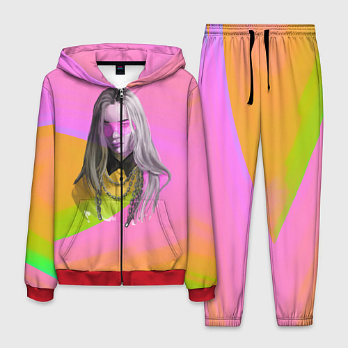 Мужской костюм Billie Eilish: Pink Fashion / 3D-Красный – фото 1