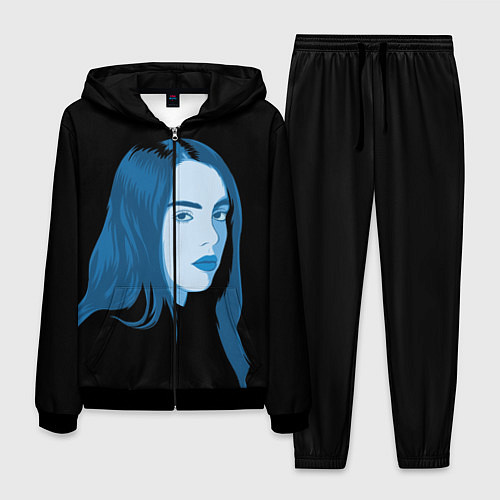 Мужской костюм Billie Eilish: Blue Style / 3D-Черный – фото 1