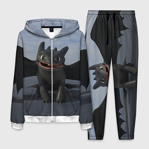 Мужской костюм Фурия улыбается / 3D-Белый – фото 1