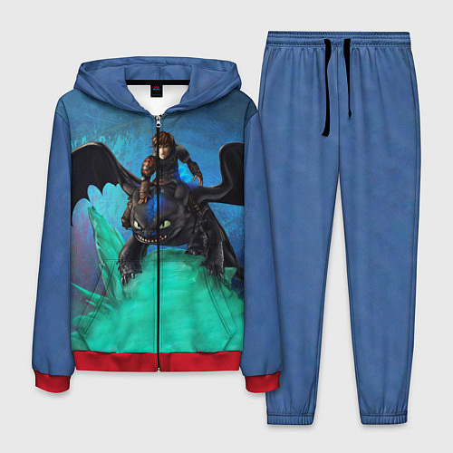 Мужской костюм Как приручить дракона / 3D-Красный – фото 1