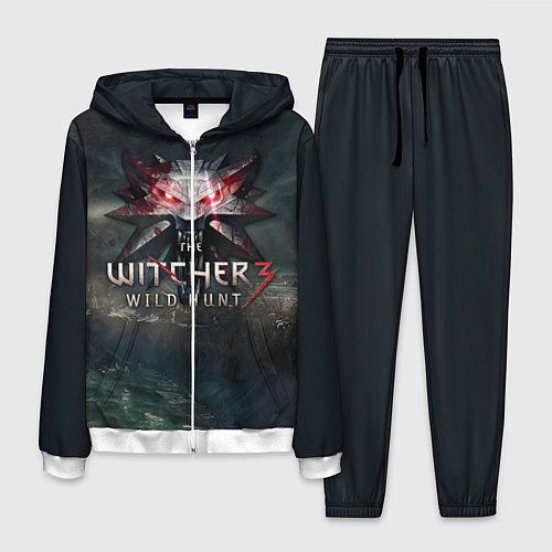 Мужской костюм The Witcher 3: Wild Hunt / 3D-Белый – фото 1