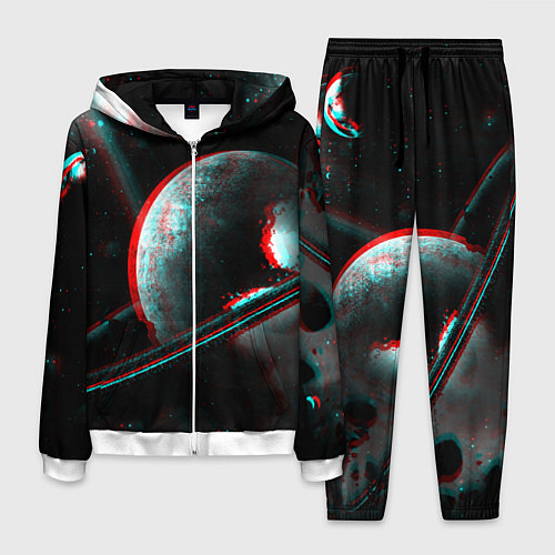 Мужской костюм Cosmos Glitch / 3D-Белый – фото 1