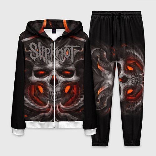 Мужской костюм Slipknot: Hell Skull / 3D-Белый – фото 1