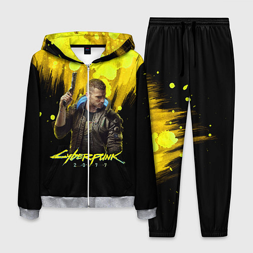 Мужской костюм Cyberpunk 2077 / 3D-Меланж – фото 1